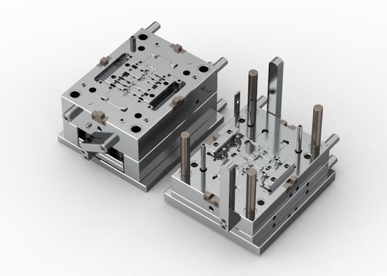 OEM / ODM ： Cold Runner Injection Molding & Transparent Glasses Middle Bracket 1*2 No.23058-B