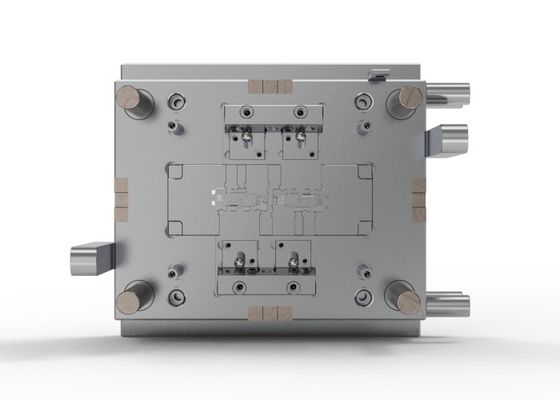OEM / ODM ： Cold Runner Injection Molding & Transparent Glasses Middle Bracket 1*2 No.23058-B