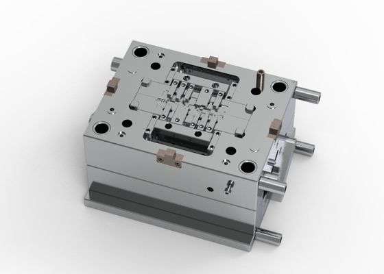 OEM / ODM ： Cold Runner Injection Molding & Transparent Glasses Middle Bracket 1*2 No.23058-B
