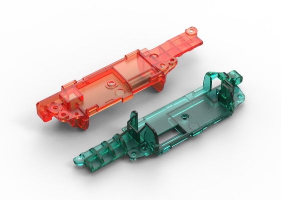 OEM / ODM ： Cold Runner Injection Molding & Transparent Glasses Middle Bracket 1*2 No.23058-B