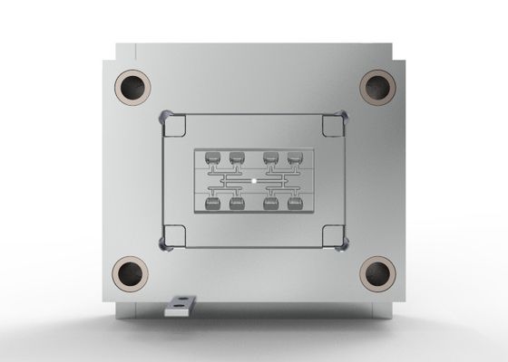 OEM / ODM : Plastic Injection Molds / Earphone left battery bracket (1*8) / hot sprue / cold runner. No.24209