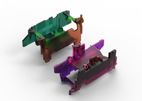 OEM / ODM ： Precision Injection Molding & Transparent earphone charging box bracket (1*4) No.24201