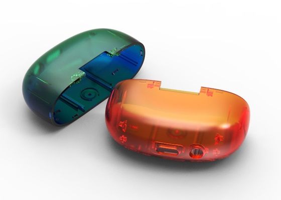 OEM / ODM ： Precision Injection Molding & Lower cover of transparent earphone charging box (1*2) No.24197