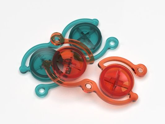 Transparent button (1*4) / Cold runner / Three-plates mold No.24671