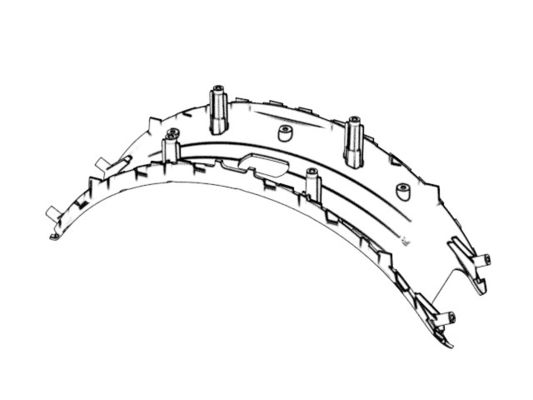 OEM / ODM ABS Injection Molding Transparent Front Housing (1*1) No.22724-C