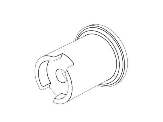 POA Transparent Knob Tail Cap (1*8) No.22727-C ABS Injection Molding