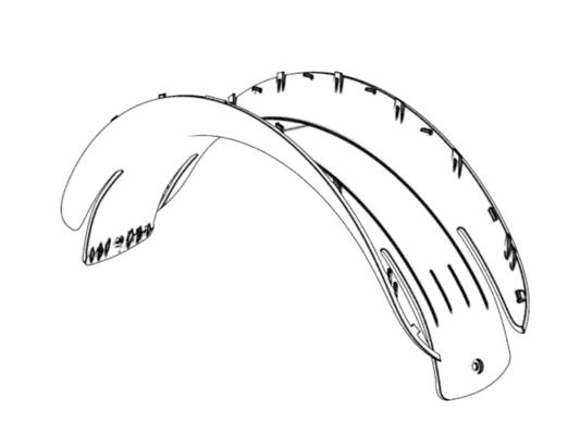 OEM / ODM ： ABS Injection Molding & POA Transparent Rear Pad (1*1) No.22729-B