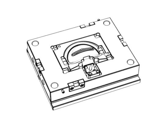 Transparent POA Rear Pad (1*1) / Cold runner / Two-plates mold No.22730