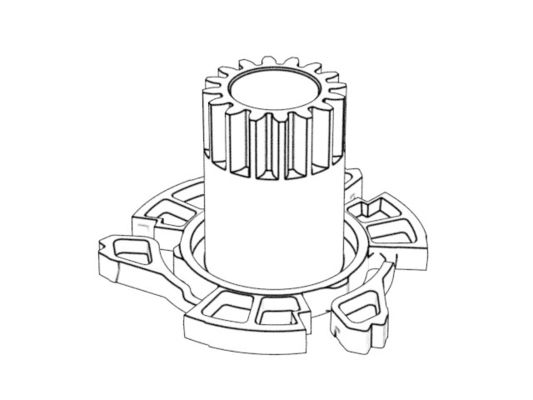 OEM / ODM ： Precision Injection Molding & VR Knob Control Shaft Precision Plastic Molding 1*4  No 22732-B