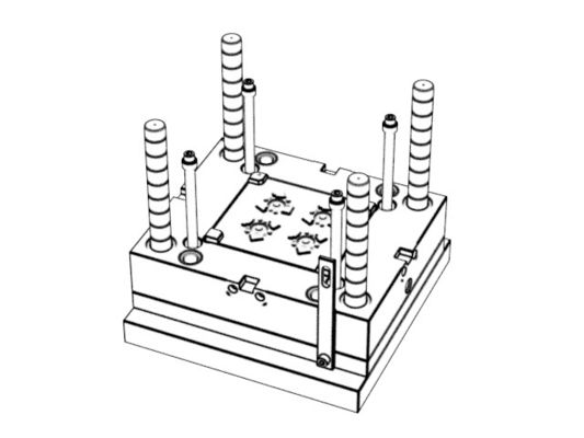 OEM / ODM ：VR knob control shaft (1*4) / Three-plates mold / Cold runner No.22732