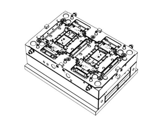 Transparent Front Housing (1*2) / hot runner turns to cold runner / Three-plates mold No.21774