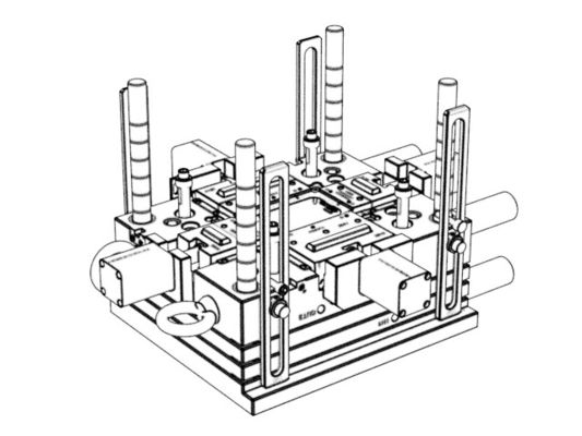 OEM / ODM Insert Injection Molding Transparent Middle Frame (1*1) Mold Making No.22448-C