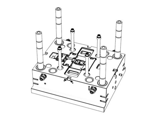 Transparent Front Housing/ Cold runner / Three-plates mold No.22398