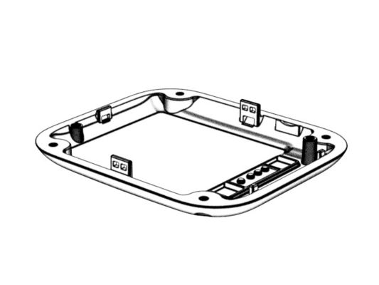 Smartwatch Back Housing / Cold runner / Three-plates mold No.22399