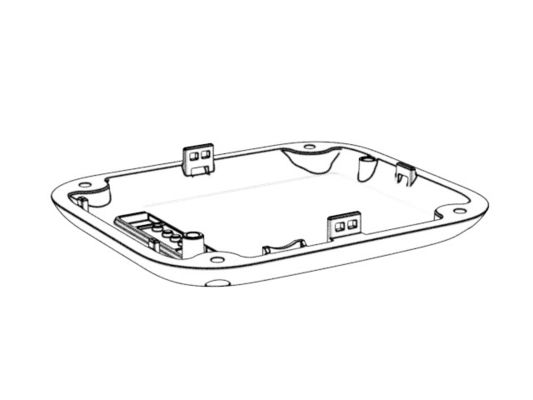 Transparent Smartwatch Back Housing / Cold runner / Three-plates mold No.22399