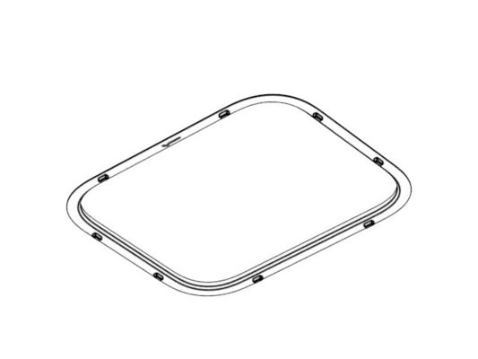 OEM / ODM：Custom consumer electronics molds / Transparent Front Housing Trim of Smartwatch No.22400