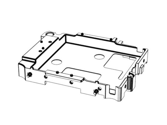 Transparent Smartwatch Middle Frame Bracket (1*2) / Cold runner / Three-plates mold No.22401