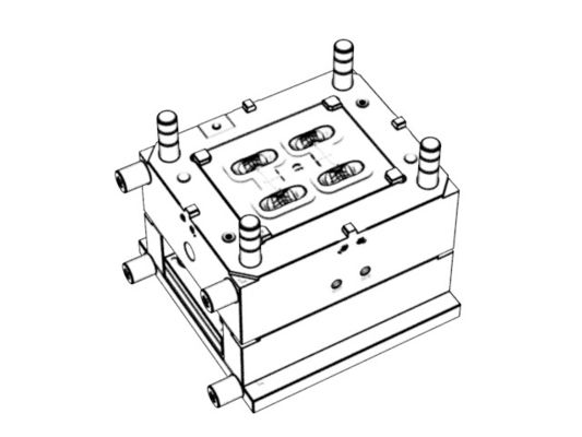 OEM / ODM ： Precision Injection Molding & Earphone Charging Box Upper Inner Cover 1x4 No.24196-B