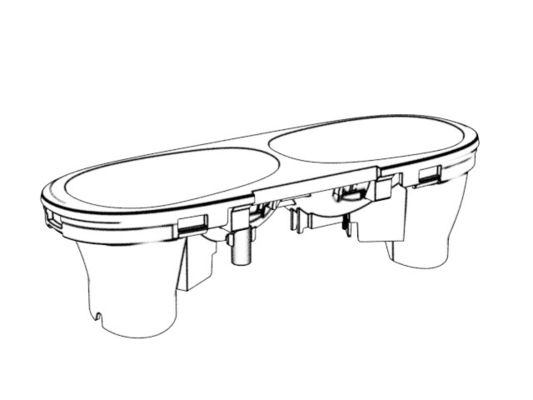 OEM / ODM ： Precision Injection Molding & Lower inner cover of transparent earphone charging box No.24198