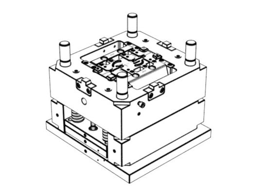 OEM / ODM ： Precision Injection Molding & Left Bracket Of Earphone Charging Box (1*4) No.24199