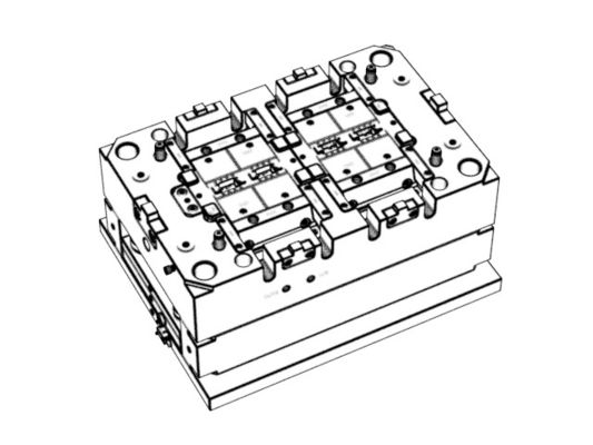 OEM / ODM ： Precision Injection Molding & Earphone charging box bracket (1*4) No.24201