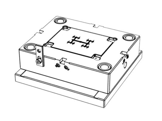 OEM/ODM Custom Consumer Electronics Molds / Inner bracket of left rear cover of transparent earphone (1*8)  No.24213