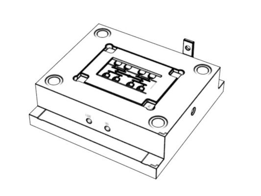 OEM / ODM : Plastic Injection Molds / Inner bracket of left rear cover of transparent earphone (1*8) No.24209