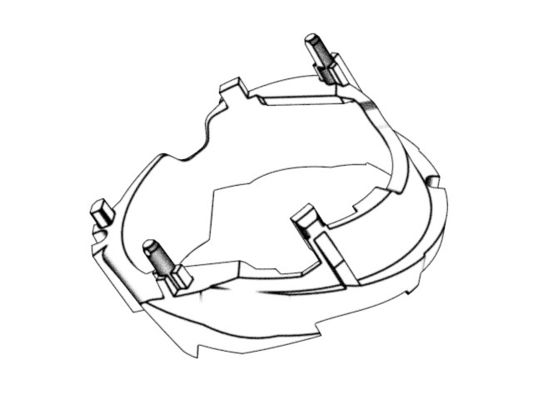 OEM / ODM : custom molding / Earphone left fixing bracket (1*8)  No.24211