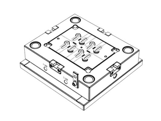 OEM/ODM Custom  Consumer Electronics Molds / Transparent earphone left rear cover trim (1*8) No.24215