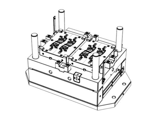 Transparent Housing Base (1*16) / Hot runner / Three-plates mold No.24309 & 24310