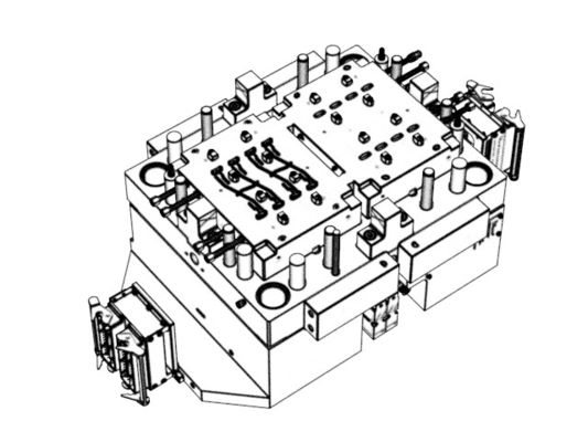 Housing Base (1*16) / Hot runner / Three-plates mold No.24309 & 24310