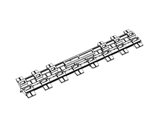OEM / ODM ： Cold Runner Injection Molding & Transparent Smart Glasses Case Shaft (1*2) No.23847