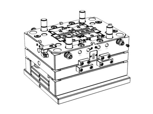 OEM / ODM ： Multi Cavity Injection Mold & Transparent Smart Doorbell PIR HOLDER 1x4 No.23683