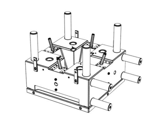 OEM / ODM ： Single Cavity Injection Mold & Middle housing (1*1) No.23394