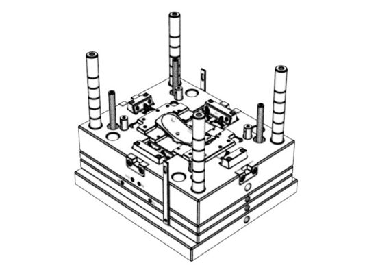 OEM/ODM：Custom electric equipment mold / Transparent AR Front Housing Structure (1*1) No.25176