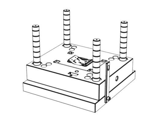 OEM/ODM Key (1*8)   plastic injection mold No.19017-C