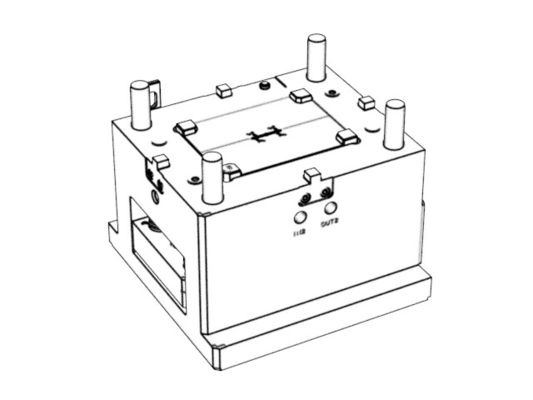 Transparent Medical Instrument PN-1500 (1*4) / Two-Plates Mold / Cold Runner No.21062-C
