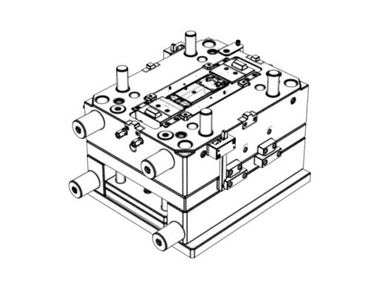 Middle frame (1*1)/ Cold runner / Three-plates mold No.22676
