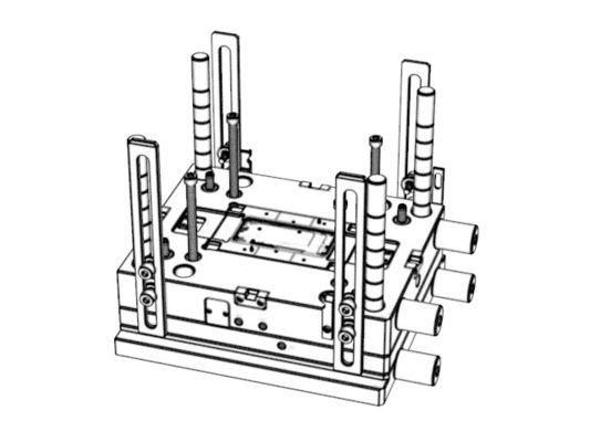 Transparent middle frame (1*1)/ Cold runner / Three-plates mold No.22676