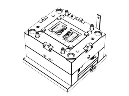 OEM / ODM : Custom Consumer Electronics Molds / Transparent antenna holder (1*2)  No.22677-B