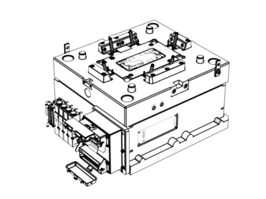 OEM / ODM ：Custom consumer Electronics Molds / Transparent front cover (1*1)  No.24315-B