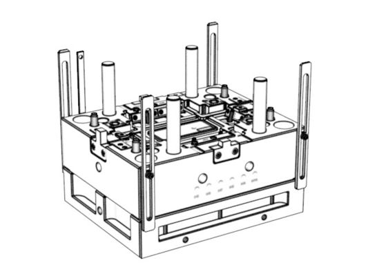 OEM /ODM ：Custom electronic enclosures mold / Transparent battery cover (1*1) No.24316-B