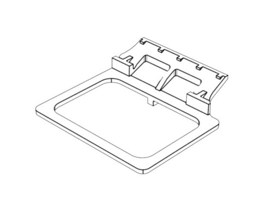 Transparent spk bracket (1*8) / Cold runner / Two-plates mold No.24319