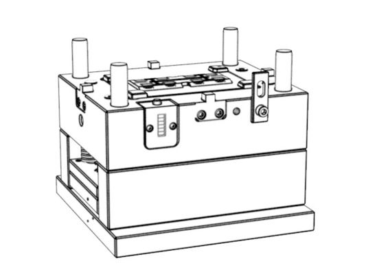 Transparent spk bracket (1*8) / Cold runner / Two-plates mold No.24319