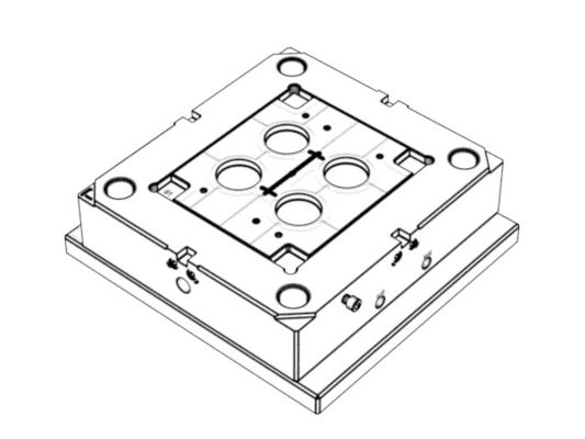OEM/ODM：Custom electronic enclosures mold / Transparent top cover trim (1*4)  No.24668