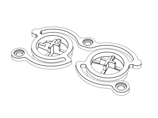 Transparent button (1*4) / Cold runner / Three-plates mold No.24671