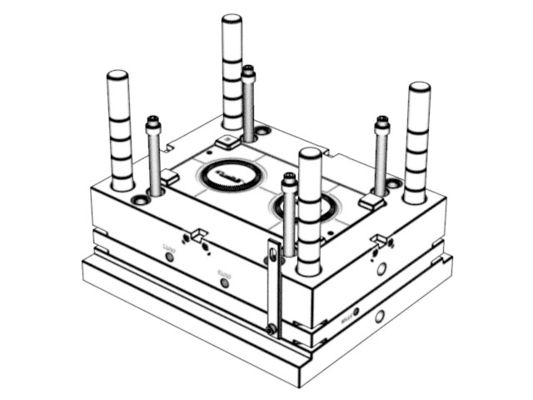 OEM / ODM ：Custom household appliance molds / Bottom cover (1*2)  No.24676