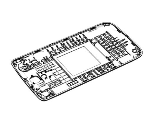 OEM / ODM ： Precision Injection Molding & Clamshell Phone Front Cover (1*1) No.21869-B