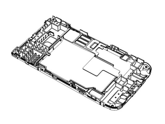 OEM / ODM ： Precision Injection Molding & Clamshell Phone Back Cover (1*1) No.21872-B