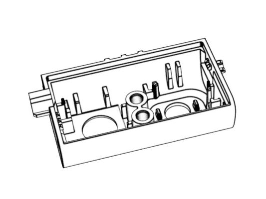 OEM / ODM : Custom Precision Machining Molds / Transparent glasses camera housing+bracket (1+1)  No.23055
